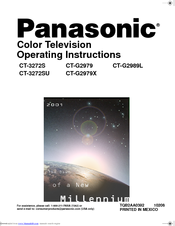 Panasonic CT-G2989L Operating Instructions Manual