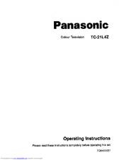 Panasonic TC-21L4Z Operating Instructions Manual