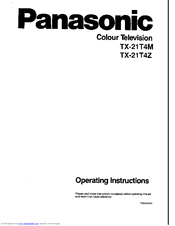 Panasonic TX-21T4Z Operating Instructions Manual