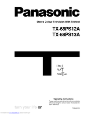Panasonic TX-68PS12A Operating Instructions Manual
