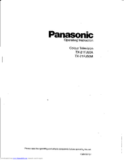 Panasonic TX-21FJ50M Operating Instructions Manual