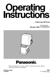 Panasonic AW- PH350 Operating Instructions Manual