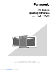 Panasonic BMET500 - CAMERA HEAD UNIT Operating Instructions Manual