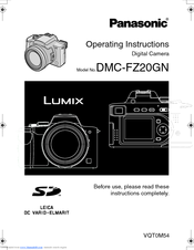 Panasonic Lumix DMC-FZ20GN Operating Instructions Manual