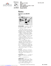 Panasonic Lumix DMC-FX9 Review Manual