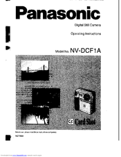 Panasonic NV-DCF1A Operating Instructions Manual