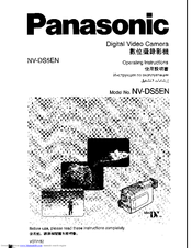 Panasonic NV-DS5EN Operating Instructions Manual