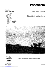 Panasonic NV-EX21A Operating Instructions Manual