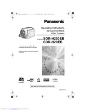 Panasonic SDR-H250EB Operating Instructions Manual