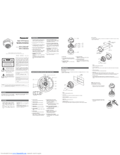 Panasonic WVCW244F - COLOR CAMERA Operating Instructions