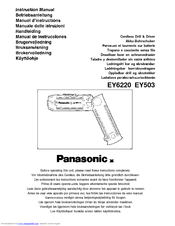 Panasonic EY 503 Instruction Manual
