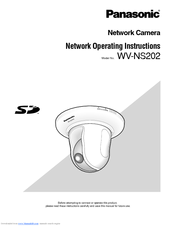 Panasonic WV-NS202 - i-Pro Network Camera Network Operating Instructions