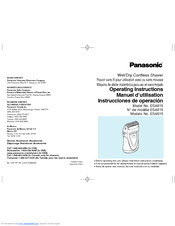 Panasonic ES4815 Operating Instructions Manual