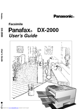 Panasonic Panafax DX-2000 User Manual