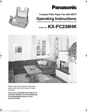 Panasonic KX-FC238HK Operating Instructions Manual