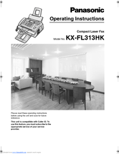 Panasonic KX-FL313HK Operating Instructions Manual