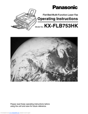 Panasonic KX-FLB753HK Operating Instructions Manual