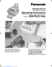 Panasonic KX-FL511AL Operating Instructions Manual