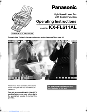 Panasonic KX-FL611AL Operating Instructions Manual