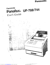 Panasonic Panafax UF-744 User Manual