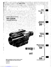 Panasonic NV-S99A Operating Instructions Manual