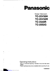Panasonic TC-2552G Operating Instructions Manual