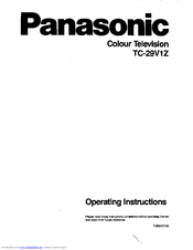 Panasonic TC-29V1Z Operating Instructions Manual