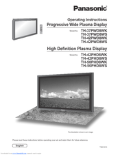 Panasonic TH-42PWD8WS Operating Instructions Manual