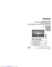 Panasonic TH-42PX60X Operating Instructions Manual