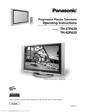 Panasonic TQBC0627-2 Operating Instructions Manual