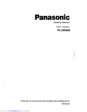 Panasonic TX-25S80Z Operating Instructions Manual