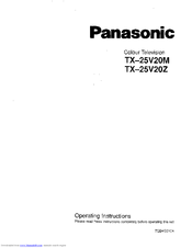 Panasonic TX-25V20Z Operating Instructions Manual