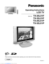 Panasonic TX-32LX1V Operating Instructions Manual