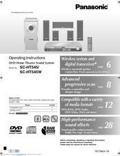 Panasonic SC-HT545W Operating Instructions Manual