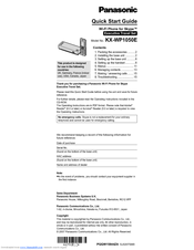 Panasonic KX-WP1050E Quick Start Manual