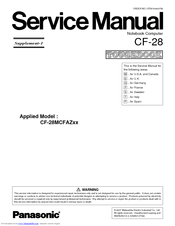 Panasonic CF-28MCFAZxx Service Manual