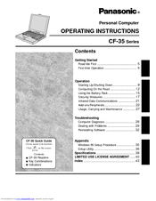 Panasonic Toughbook CF-35PJJ8CAE Operating Instructions Manual