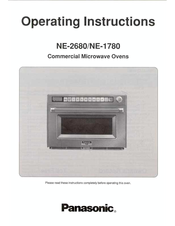 Panasonic Microwave Oven Operating Instructions Model NE-5730A 500 Watt