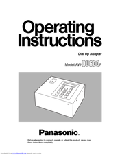 Panasonic AW-DU600P Operating Instructions Manual