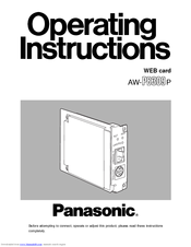 Panasonic AW-PB309P Operating Instructions Manual