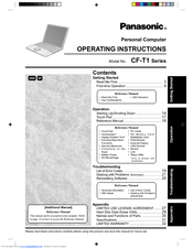 Panasonic Toughbook CF-T1R64ZZKM Operating Instructions Manual