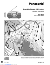 Panasonic RX-EX1 Operating Instructions Manual