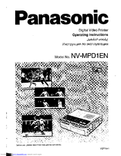 Panasonic NV-MPD1EN Operating Instructions Manual