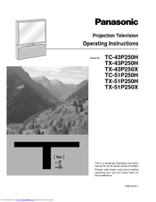 Panasonic TC-51P250H Operating Instructions Manual
