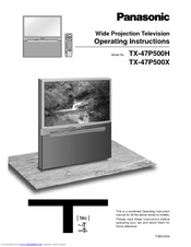 Panasonic TX-47P500X Operating Instructions Manual