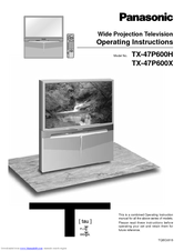 Panasonic TX-47P600H Operating Instructions Manual