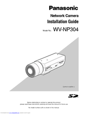 Panasonic WV-NP304 Installation Manual