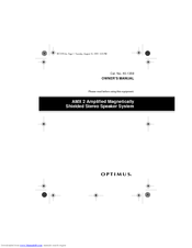 Optimus AMX 2 40-1359 Owner's Manual