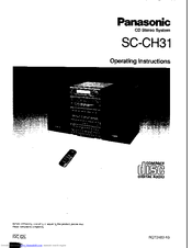 Panasonic SC-CH31 Operating Instructions Manual