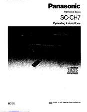 Panasonic SL-CH7 Operating Instructions Manual